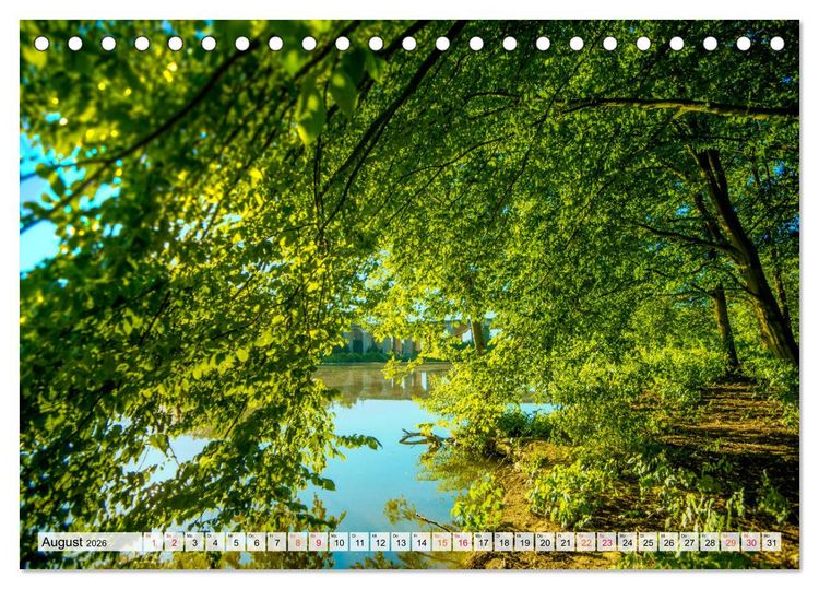 Produktbild: Bielefeld - Der Obersee - unendliche Motive... (Tischkalender 2026 DIN A5 quer), CALVENDO Monatskalender