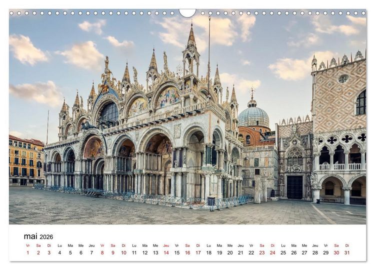 Produktbild: Les merveilles de Venise (Calendrier mural 2026 DIN A3 vertical), CALVENDO calendrier mensuel