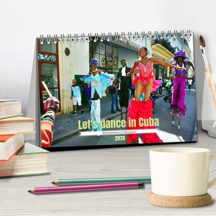 Produktbild: Let's dance in Cuba - Stelzent&auml;nzer in Havanna (Tischkalender 2026 DIN A5 quer), CALVENDO Monatskalender
