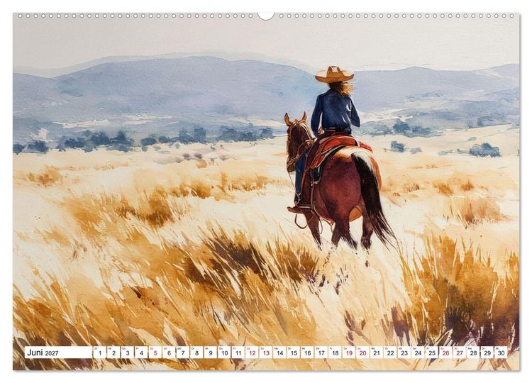 Produktbild: Western Horizonte (Wandkalender 2027 DIN A2 quer), CALVENDO Monatskalender