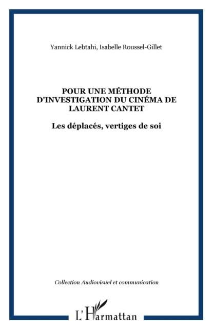 Produktbild: Pour une methode d'investigation du cinema de Laurent Cantet