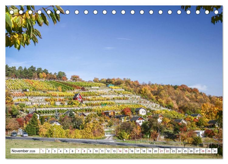Produktbild: Weinberge um Jena (Tischkalender 2026 DIN A5 quer), CALVENDO Monatskalender