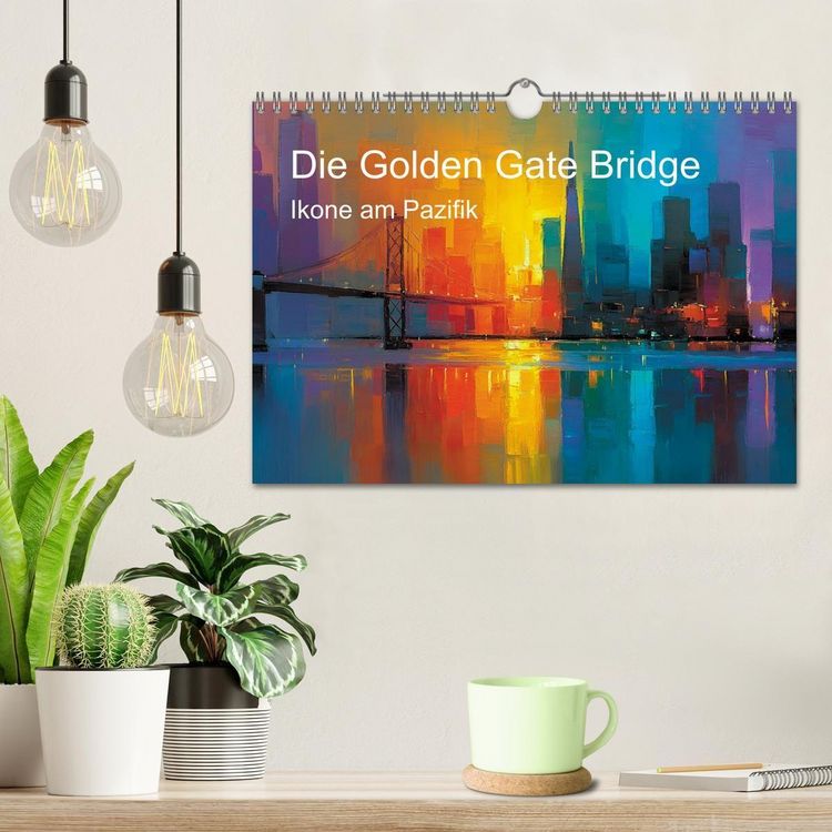 Produktbild: Die Golden Gate Bridge - Ikone am Pazifik (Wandkalender 2027 DIN A4 quer), CALVENDO Monatskalender