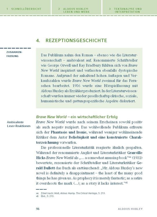 Brave New World - Schöne neue Welt von Aldous Huxley.