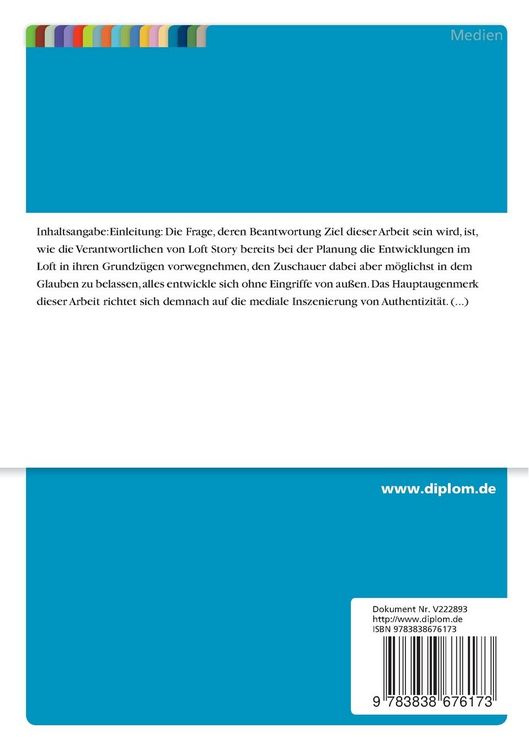 Produktbild: Mediale Inszenierungen - Zur Inszenierung von Authentizit&auml;t am Beispiel von Big Brother und Loft Story