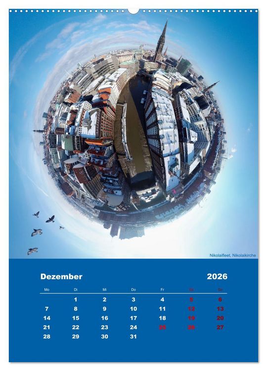 Produktbild: Planet Hafencity - Universum Hamburg (Wandkalender 2026 DIN A2 hoch), CALVENDO Monatskalender