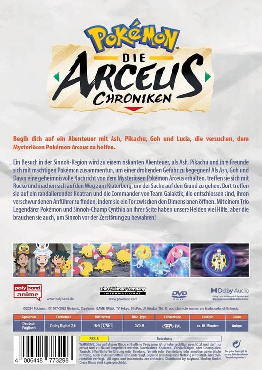 Produktbild: Pok&eacute;mon: Die Arceus-Chroniken