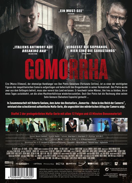 Produktbild: Gomorrha - Staffel 2 [4 DVDs]