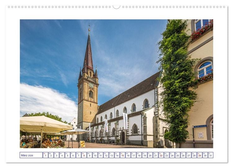 Produktbild: Radolfzell am sch&ouml;nen Bodensee (hochwertiger Premium Wandkalender 2026 DIN A2 quer), Kunstdruck in Hochglanz