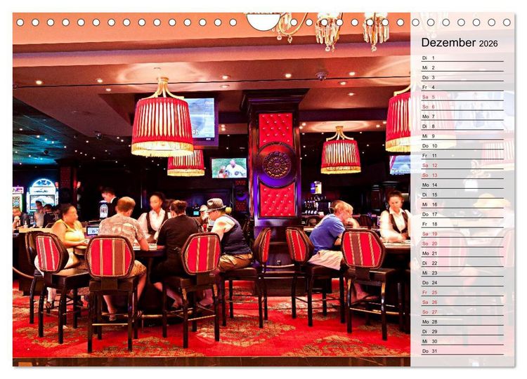 Produktbild: Las Vegas - Die bunte Welt der Casinos (Wandkalender 2026 DIN A4 quer), CALVENDO Monatskalender