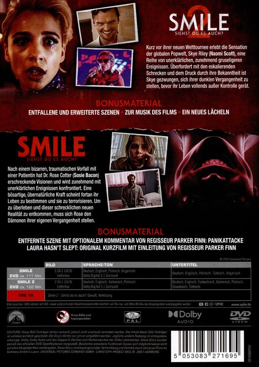 Produktbild: Smile - 2 Filme [2 DVDs]