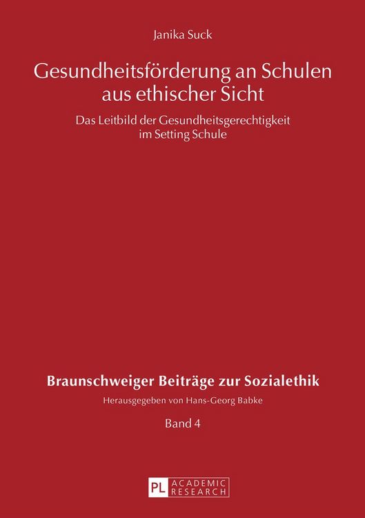 Produktbild: Gesundheitsfoerderung an Schulen aus ethischer Sicht