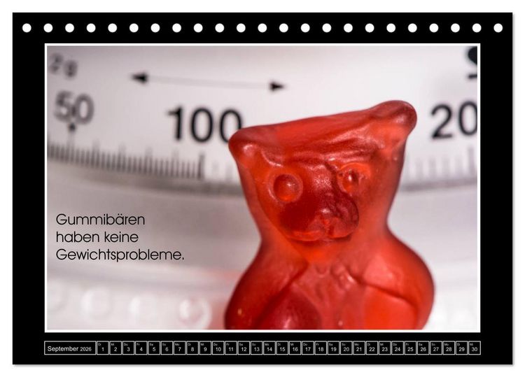 Produktbild: Wissenswertes aus der Welt der Gummib&auml;ren (Tischkalender 2026 DIN A5 quer), CALVENDO Monatskalender