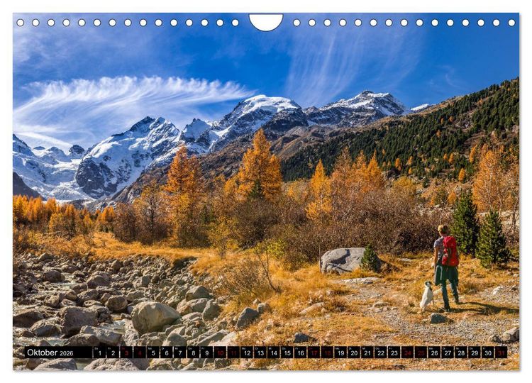 Produktbild: Die sch&ouml;nsten Ansichten der Schweiz (Wandkalender 2026 DIN A4 quer), CALVENDO Monatskalender