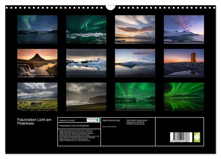 Produktbild: Faszination Licht am Polarkreis (Wandkalender 2026 DIN A3 quer), CALVENDO Monatskalender