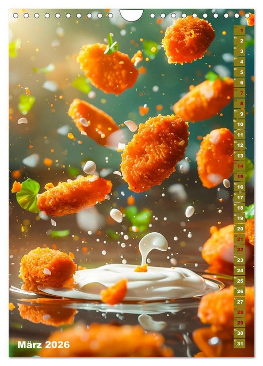 Produktbild: Leckeres Fast Food (Wandkalender 2026 DIN A4 hoch), CALVENDO Monatskalender