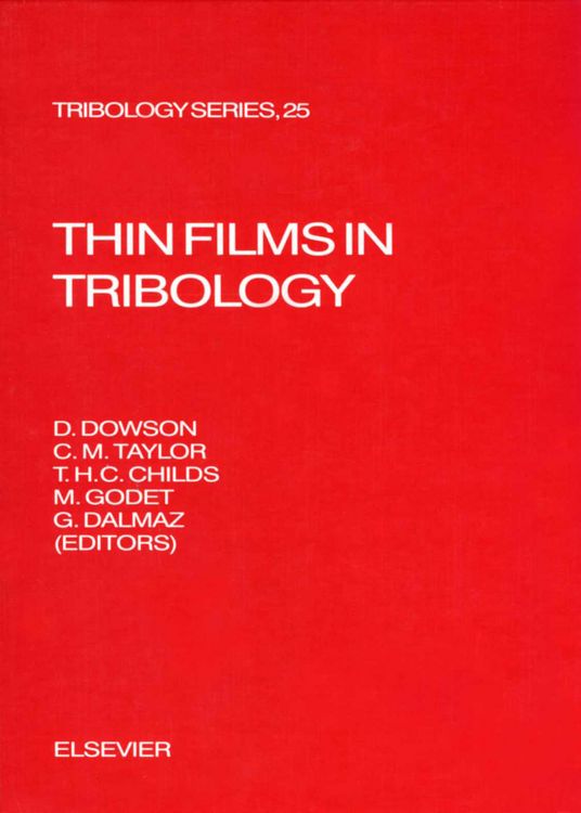Produktbild: Thin Films in Tribology