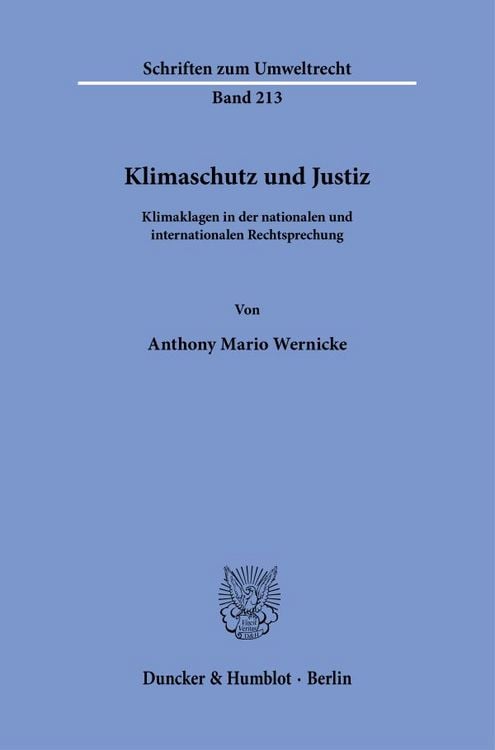 Produktbild: Klimaschutz und Justiz