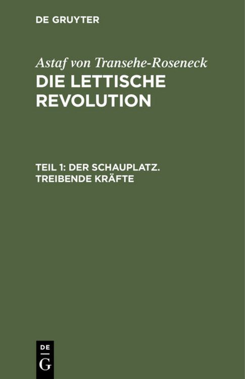 Produktbild: Der Schauplatz. Treibende Kr&auml;fte