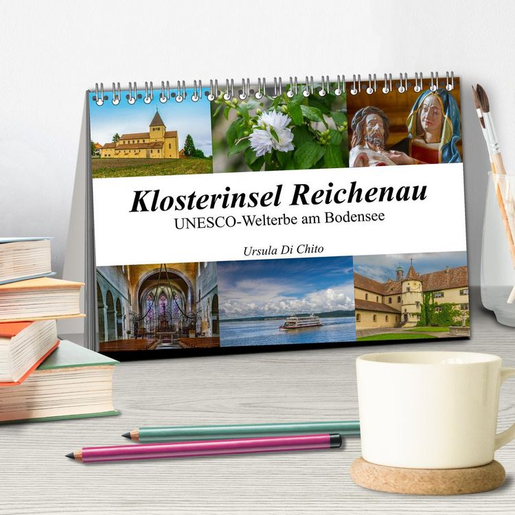 Produktbild: Klosterinsel Reichenau - UNESCO-Welterbe am Bodensee (Tischkalender 2026 DIN A5 quer), CALVENDO Monatskalender