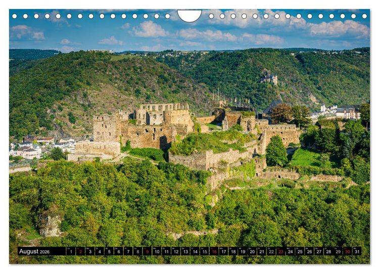 Produktbild: Burgen und Festungen am Mittelrhein (Wandkalender 2026 DIN A4 quer), CALVENDO Monatskalender