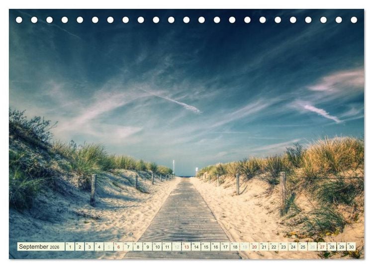 Produktbild: Ostsee - Impressionen (Tischkalender 2026 DIN A5 quer), CALVENDO Monatskalender