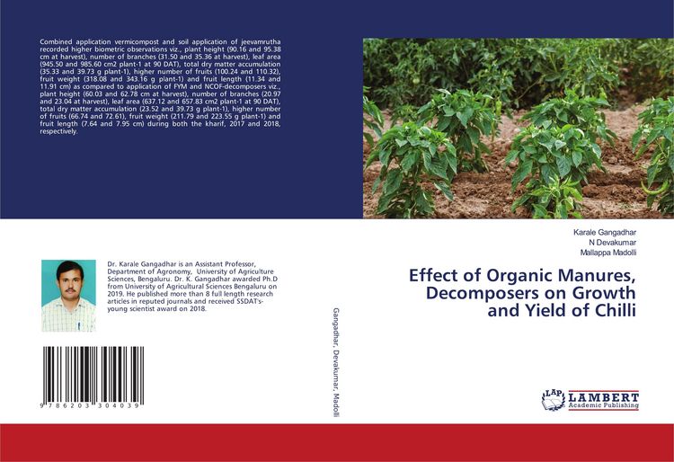 Produktbild: Effect of Organic Manures, Decomposers on Growth and Yield of Chilli