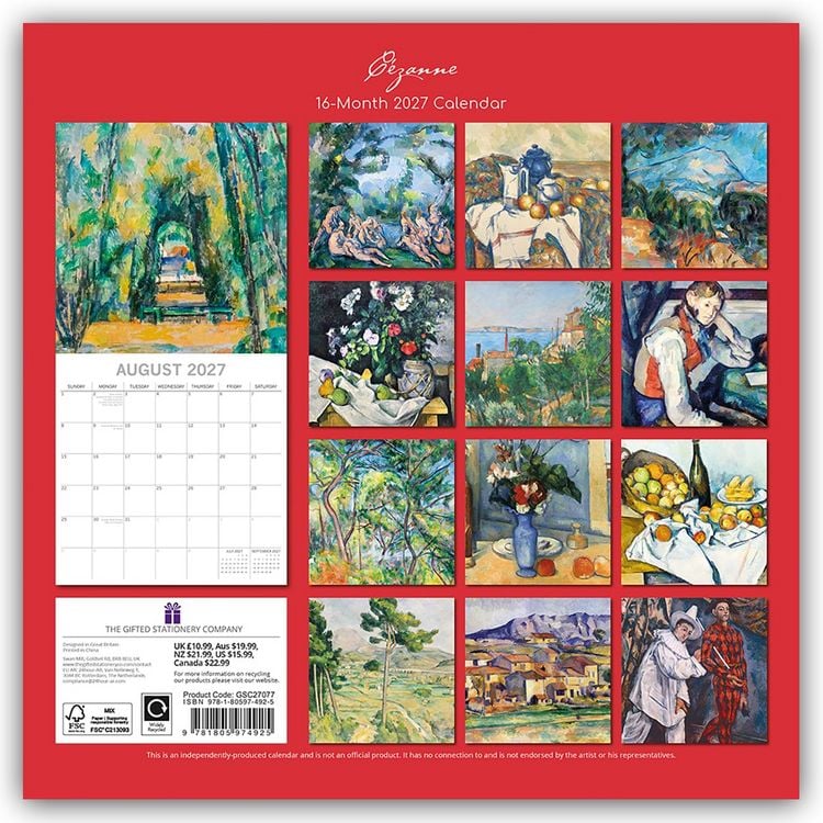 Produktbild: C&eacute;zanne 2027 &ndash; Paul C&eacute;zanne &ndash; 16-Monatskalender