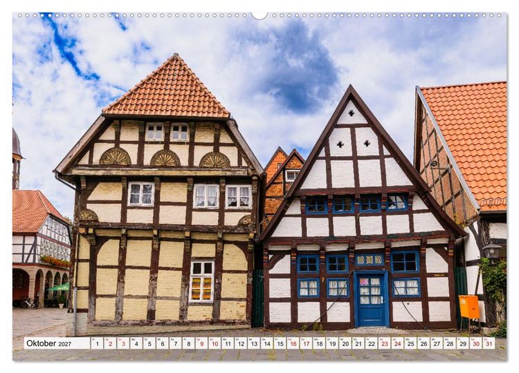 Produktbild: Ein Blick auf Nienburg an der Weser in Farbe (Wandkalender 2027 DIN A2 quer), CALVENDO Monatskalender