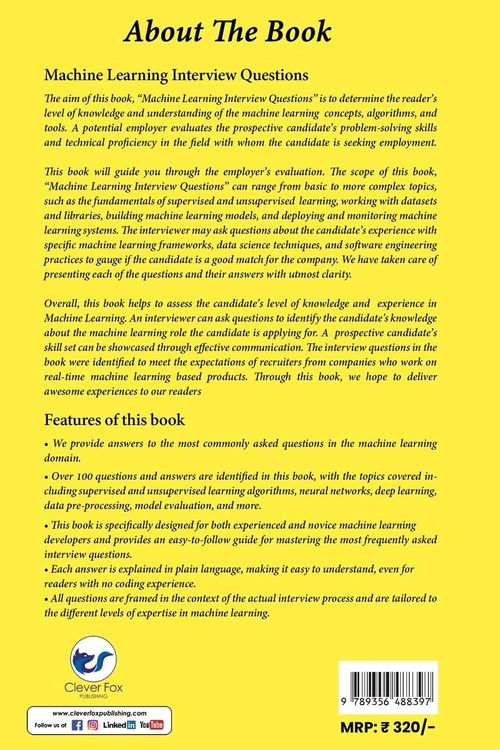 Produktbild: Machine Learning Interview Questions