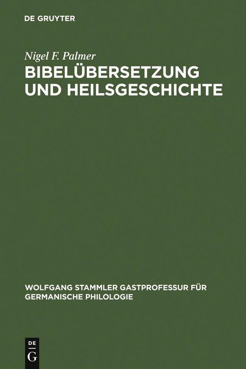 Produktbild: Bibel&uuml;bersetzung und Heilsgeschichte