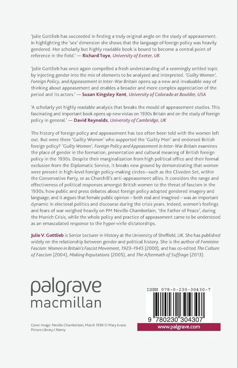 Produktbild: &lsquo;Guilty Women&rsquo;, Foreign Policy, and Appeasement in Inter-War Britain