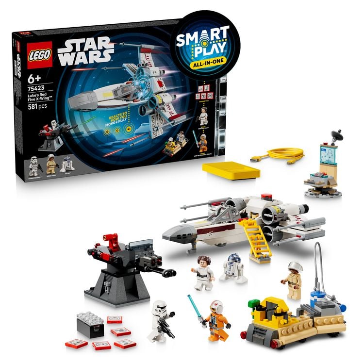 Produktbild: Star Wars 75423 SMART Play: Lukes Rot F&uuml;nf X-Wing, Spielset ab 6 Jahren