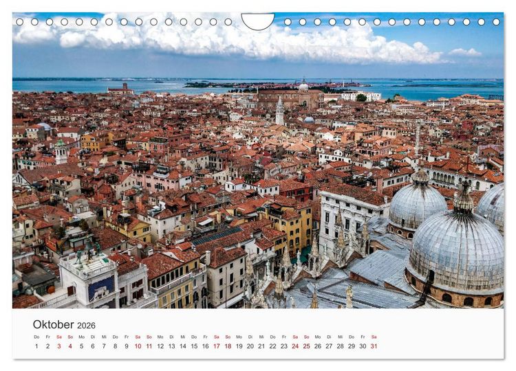 Produktbild: Die sch&ouml;nsten Orte in Italien. (Wandkalender 2026 DIN A4 quer), CALVENDO Monatskalender