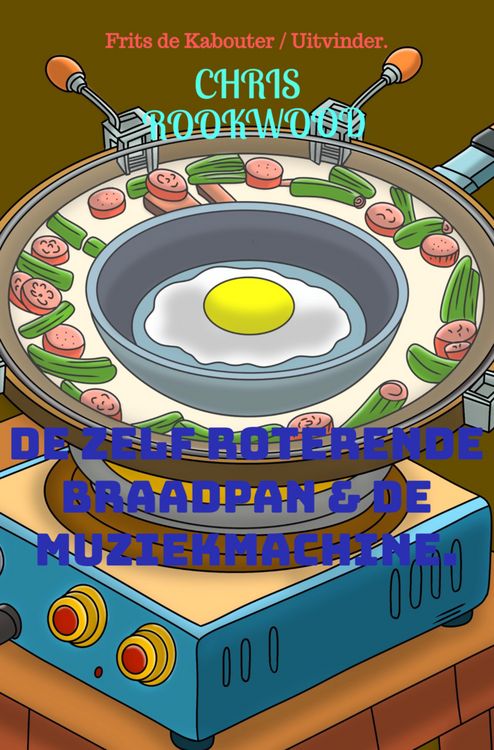 Produktbild: De zelf roterende braadpan en de muziekmachine.