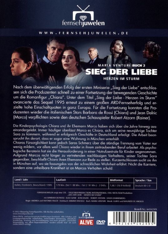 Produktbild: Sieg der Liebe - Herzen im Sturm - Fernsehjuwelen [2 DVDs]