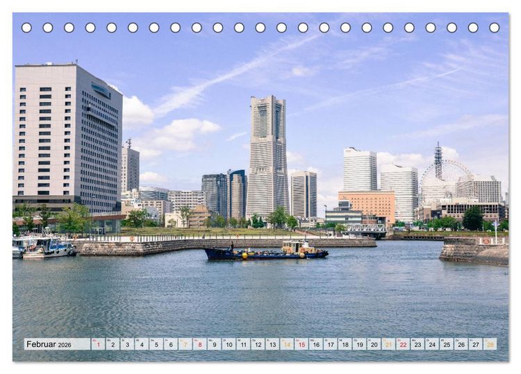 Produktbild: Japan - Tokio, Yokohama, Nagasaki (Tischkalender 2026 DIN A5 quer), CALVENDO Monatskalender