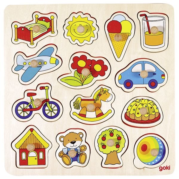 Produktbild: Steckpuzzle Schaukelpferd, Ball, ...