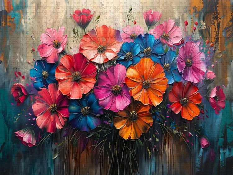 Produktbild: CALVENDO Puzzle Mohnblumen | 1000 Teile Lege-Gr&ouml;&szlig;e 64x48cm Foto-Puzzle f&uuml;r gl&uuml;ckliche Stunden