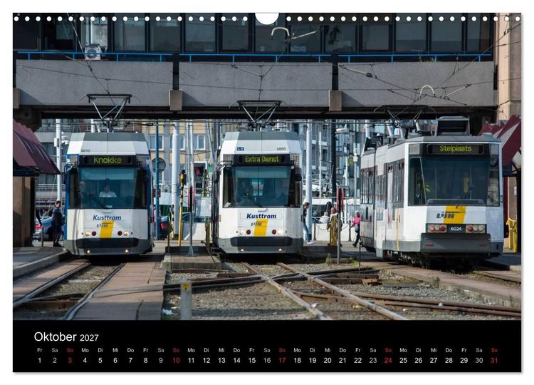 Produktbild: Kusttram Belgien (Wandkalender 2027 DIN A3 quer), CALVENDO Monatskalender