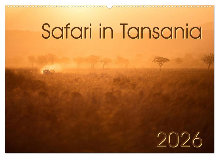 Produktbild: Safari in Tansania (Wandkalender 2026 DIN A2 quer), CALVENDO Monatskalender