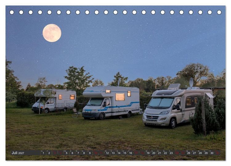 Produktbild: Vanlife - Gl&uuml;cklich auf vier R&auml;dern (Tischkalender 2027 DIN A5 quer), CALVENDO Monatskalender