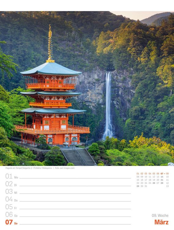 Produktbild: Japan Wochenplaner Kalender 2027 | Das Land der aufgehenden Sonne