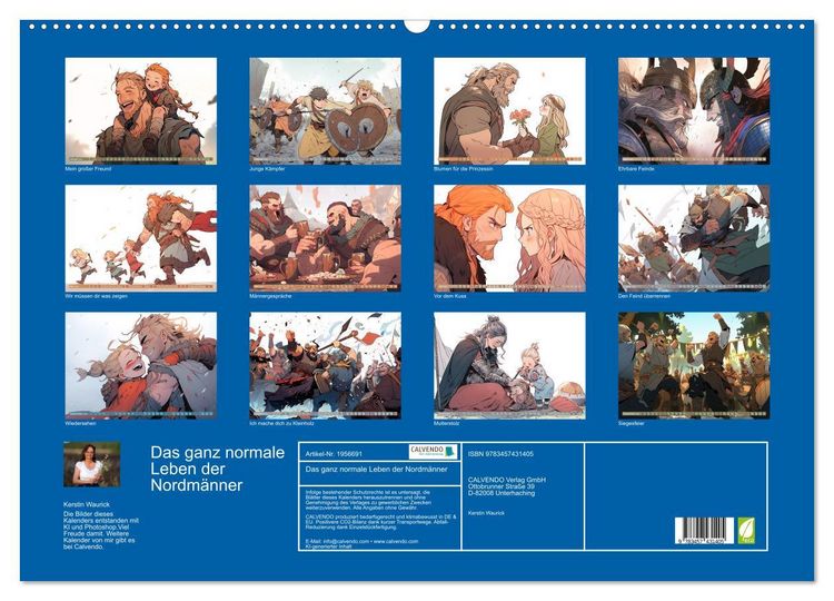 Produktbild: Das ganz normale Leben der Nordm&auml;nner (Wandkalender 2026 DIN A2 quer), CALVENDO Monatskalender