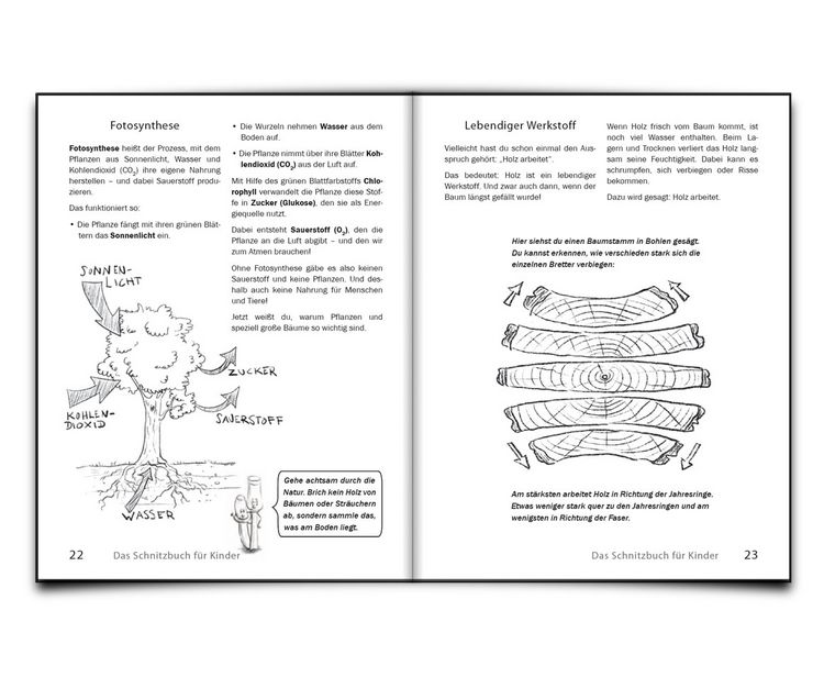 Produktbild: Das Schnitzbuch f&uuml;r Kinder &ndash; Mit Holzbildhauerei
