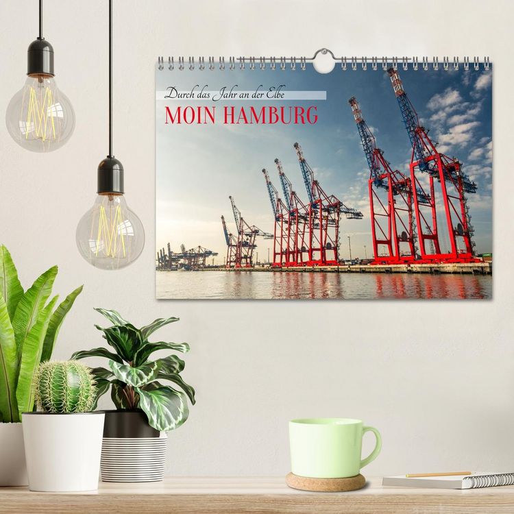 Produktbild: Moin Hamburg - Durch das Jahr an der Elbe (Wandkalender 2026 DIN A4 quer), CALVENDO Monatskalender