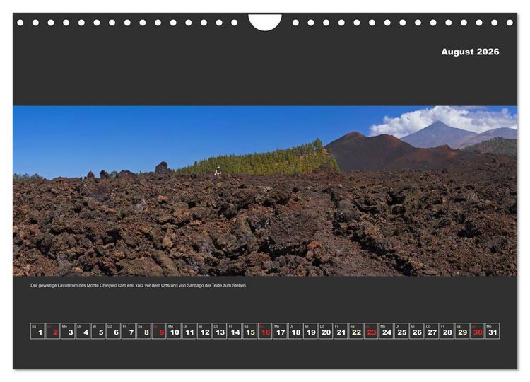 Produktbild: Teneriffa im Panorama (Wandkalender 2026 DIN A4 quer), CALVENDO Monatskalender