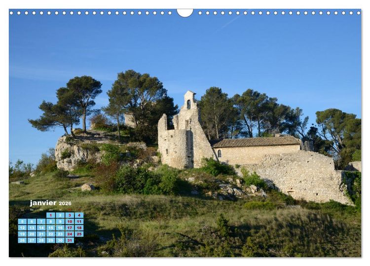 Produktbild: Chapelles historiques de Provence (Calendrier mural 2026 DIN A3 vertical), CALVENDO calendrier mensuel