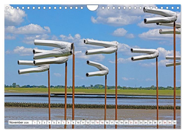 Produktbild: Moin Nordfriesland - Urlaub an der Nordseek&uuml;ste (Wandkalender 2026 DIN A4 quer), CALVENDO Monatskalender