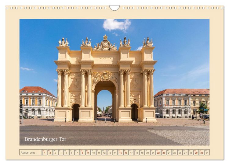 Produktbild: Potsdam - Schl&ouml;sser, Parks und der Alte Fritz (Wandkalender 2026 DIN A3 quer), CALVENDO Monatskalender